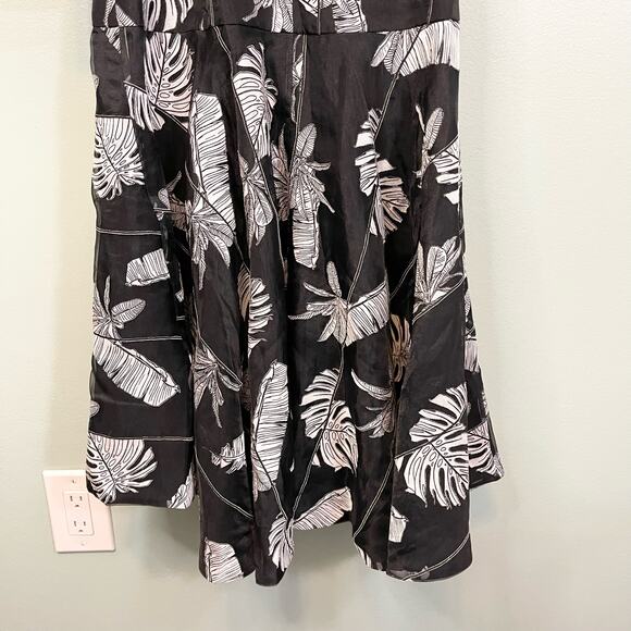 Dress The Population Delphine Black White Sleeveless Hi-Low Wrap Dress Small NWT - Picture 5 of 11